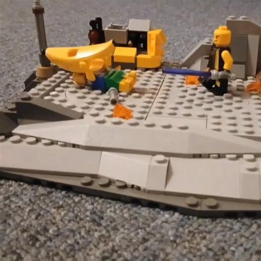 Lightsaber Duel In Lego But It Has Spund Effects! #shorts