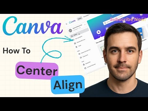 How To Align Texts to the Center in Canva | Canva Text Alignment Tutorial 2025