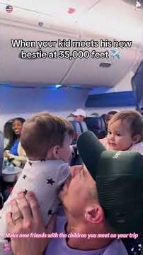 When a stranger’s kid becomes your travel buddy #fyp #travel #foryou #toddler #toddlersoftiktok