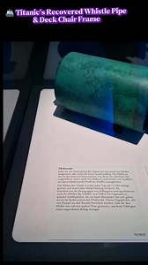 🚢 Titanic’s Recovered Whistle Pipe & Deck Chair Frame Did You Know? 🧐 These artifacts come from RMS Titanic: • The ornate iron piece is part of a recovered deck chair frame, one of the folding chairs once used by passengers on the ship’s open decks. • The green corroded cylinder is a Titanic whistle pipe, part of the steam whistle system mounted on the funnels. Both items were recovered during official expeditions and preserved to help tell the story of Titanic’s design and daily life on board