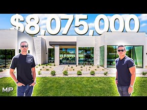 INSIDE A $8.075M Modern AZ Desert Luxury Home | Paradise Valley Real Estate | Max and Patrick Tour