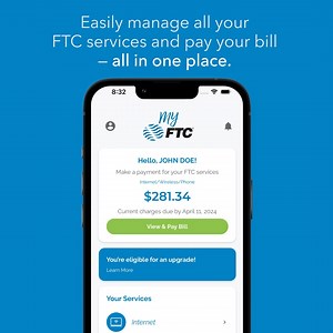 With the MyFTC App, you can quickly and easily manage all your FTC services and pay your bill — all in one place. Download the app today! | Farmers Telephone Cooperative