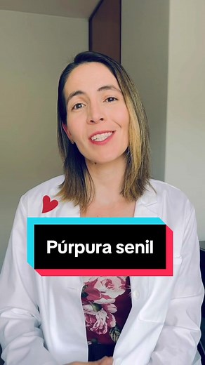 Información sobre la púrpura senil y su cuidado