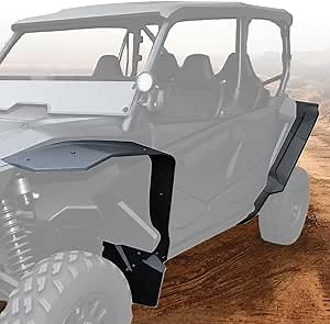 Fender Flares Extensions Mud Guards for Honda Talon 1000, Wider & Longer Front Rear Extended Mud Flaps for Honda Talon 1000R 1000X 1000X-4 2019-2024, Replace #0SF70-HL6-A01, Drilling Required
