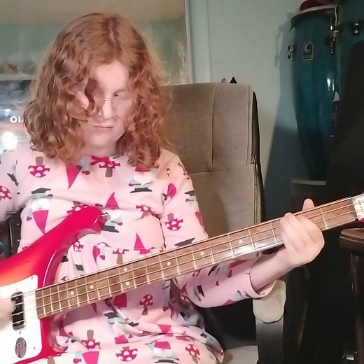 Elected/Alice Cooper bass play along by Cara #alicecooper #cararickbass #bassplayer #rickenbacker