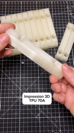 Impression 3D de plastique très flexible sur base de plan pour des machines spéciales. #impression3d #modelisation3d #3dprinting | Ecu3D