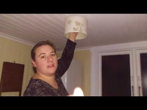 How to change a ceiling light shade with a diffuser