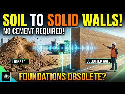 Sound Waves Turn Loose Soil Into Solid Walls. No Cement Required. Could Foundations Become Obsolete?