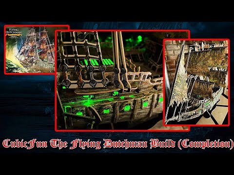 CubicFun 3D Puzzle of the Flying Dutchman with Green LED's Build Video (Completion of the model)