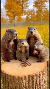 Beaver family spreads holiday cheer. | MinkMedia