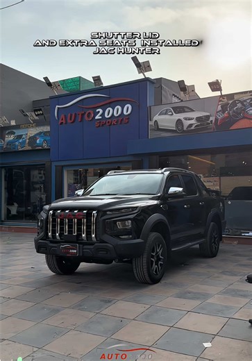 SHUTTER LID AND EXTRA SEATS INSTALLED ON JAC HUNTER. #auto2000sports