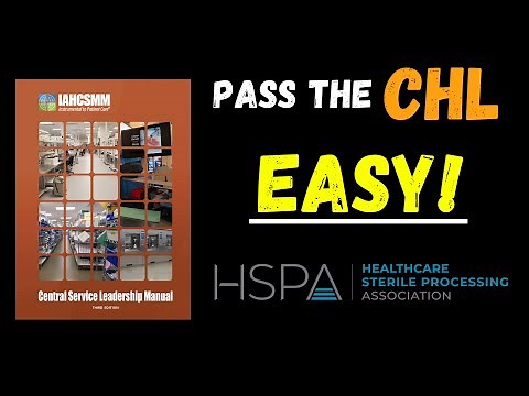 How to Pass the CHL Exam! EASY!! | Certified Healthcare Leadership #sterileprocessing #leadership