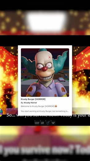Krusty Burger [HORROR] - Roblox