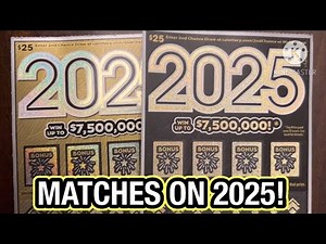 MATCHES ON 2025! CA Scratchers