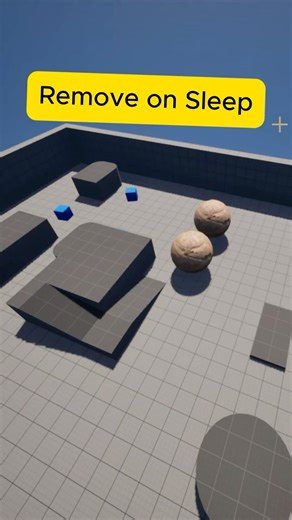 Remove on Sleep for Clean Fracture Behavior 💥 #UnrealEngine #ChaosPhysics #GameDev #gamedevelopment