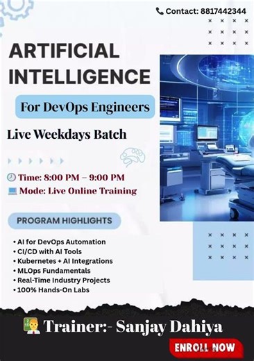 🔥 “AI for DevOps in 2025 🔥 Complete Masterclass | Automation, MLOps, CI/CD & Kubernetes” #ai #devops