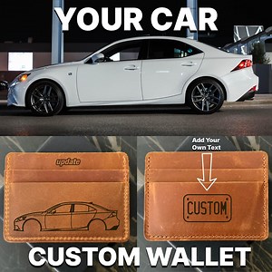 Personalized LEXUS Car & License Plate Wallet | Real Leather Card Holder for Car Enthusiasts Custom License Plate Initials for Dad, Him - Etsy Canada