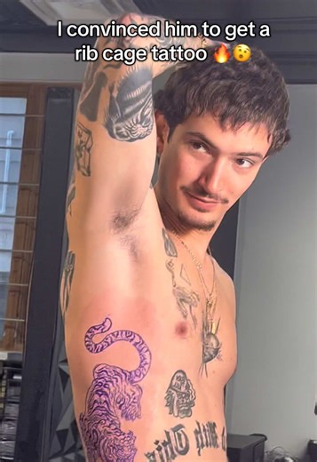 Rib Cage Tattoo Journey: Convincing His Creative Side