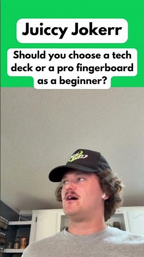 Should you choose a tech deck or a pro fingerboard as a beginner?