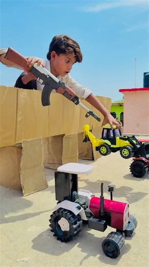 Remote Control Jcb And Dumper Truck tractor Unboxing And Testing Short Video #automobile #ytshorts