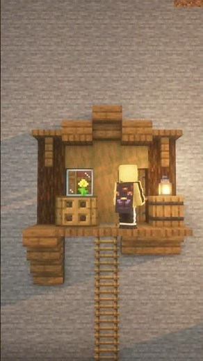 Basic Starter House #minecraft #starterhouseminecraft #minecraftbuilding #minecraftshorts