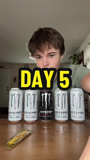 Day five of adding one monster a day until @Monster Energy comments #lifestyle #trend #fyp #caffeine #challenge
