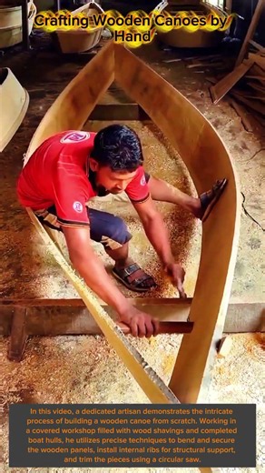 Crafting Wooden Canoes by Hand
