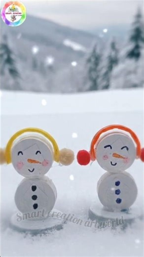 DIY Paper Snowman / How to make a Snowman / EasyChristmas craft / Easy Paper craft /DIY #shorts