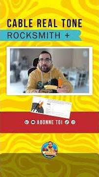 câble real tone pour jouer à rocksmith+ #débutant #guitar #rocksmith #guitareélectrique