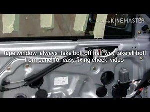 hyundai sonata window remove guide