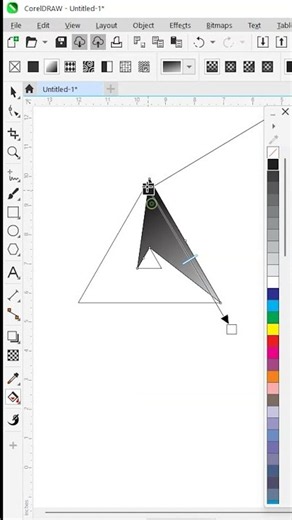 Modern Triangle Gradient Logo Design in CorelDRAW | Professional Logo Design Tutorial 🔥