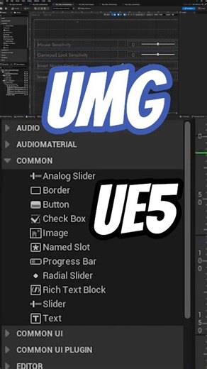 UI/UX Unreal Motion Graphics UMG #unrealengine #umg #ue5 #unity #godot #gamedev #unrealengine5