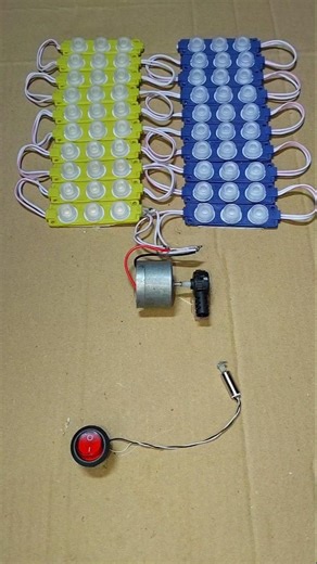 Powering 20 LED Lights With Mini Gear Box Coreless Motor _ DC Motor #dcmotor #tech #shorts