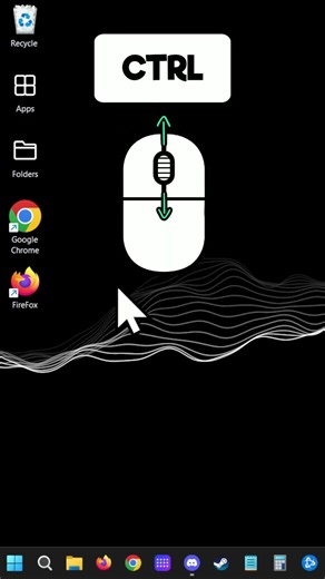 How to Change Size of Desktop Shortcut Icons #pc #pcgaming #pcsettings