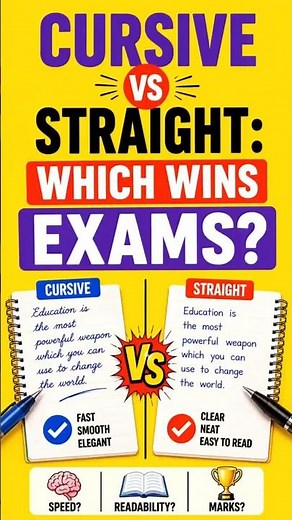 Cursive vs Straight: Which Wins Exams? Best Handwriting for Exams