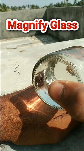 Make magnification glass 😃 #shorts #science