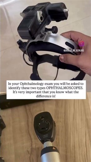 Direct vs Indirect Ophthalmoscope. #ophthalmology #ophthalmologists #exam #viral #mbbs #skills #fyp