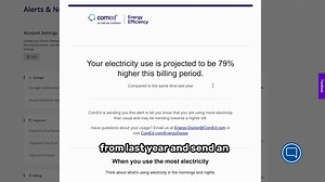12K views · 11 reactions | Want to be notified when your energy use is trending higher than it was last year?  Log in to My Account to sign up for High-Usage Alerts and receive notifications when your cycle’s usage has jumped significantly higher. Visit ComEd.com/OnlineTools | ComEd | Facebook