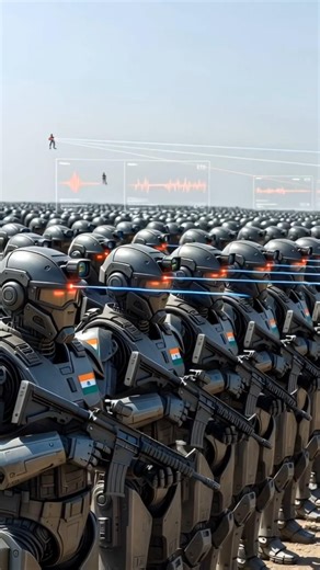 India’s Iron Hunters 🤖🔥 Border Par Maut! Robotic Army Power 🇮🇳 #Shorts #Defence #jaihind