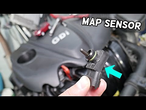 HYUNDAI TUCSON MAP SENSOR REPLACEMENT LOCATION REMOVAL, BARO MANIFOLD AIR PRESSURE SENSOR