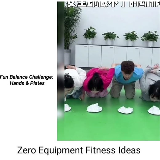 Fun Balance Challenge: Hands & Plates