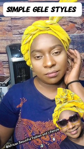 How to tie simple head wrap tutorial for beginners😍💃💝 Part 2 | African Beautiful Fashion and Lifestyle