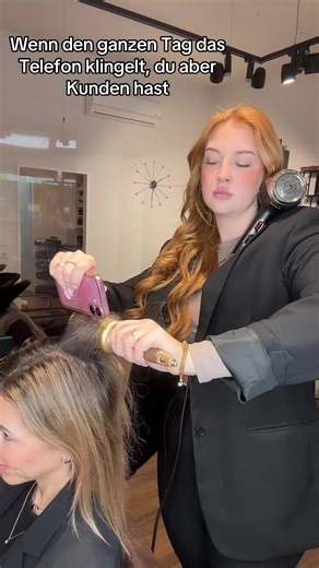 Hairdresser's Busy Day: Phones Ringing, Clients Waiting