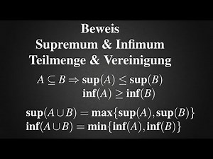 Supremum - Subset Union Proof (Infimum)