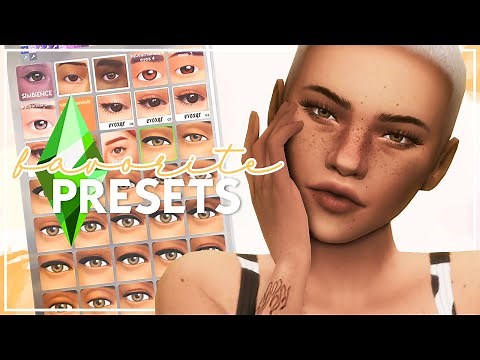 My Favorite CAS Presets + Links Included ⭐ | The Sims 4: Custom Content Showcase