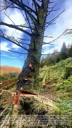 Splitting the Giant: How Controlled Force Directs Tree Falls