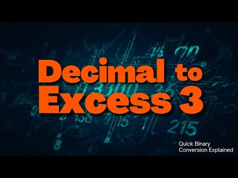 Decimal to excess 3 code Conversion (hindi)|decimal to excess 3 code ‪@Electronic2.‬
