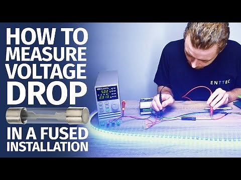 How to measure voltage drop in a fused installation