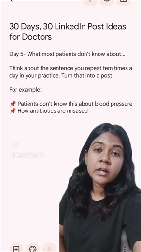 Day 5 of 30: LinkedIn Post Ideas for Doctors
