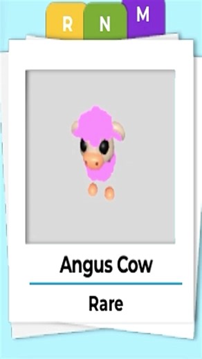 Angus Cow Neon & Mega Neon in Adopt me #anguscow #adoptmeanguscow #neonanguscow